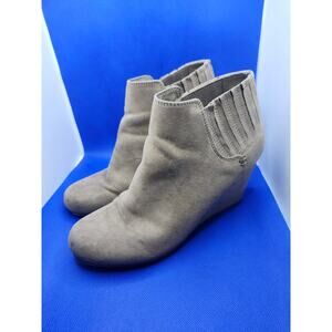 Wedge Boots From Target, Suede High Heel, Womens Size 8